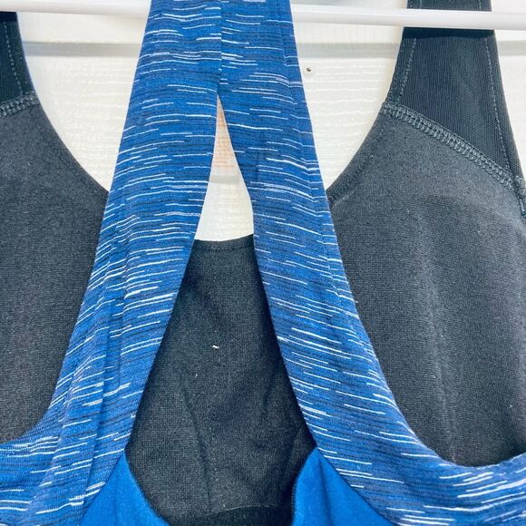 Lucy Womens Built In‎ Bra Activewear Tank Top Sleeveless Blue Small - Picture 4 of 7